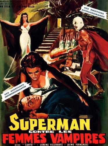 santo vs vampire women  03 film star poster A4 Photo Print