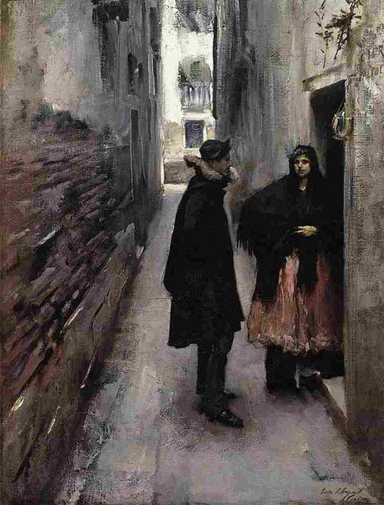 sar A Street in Venice Art A4 Photo Print