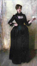 sar Lady with Rose Art A4 Photo Print