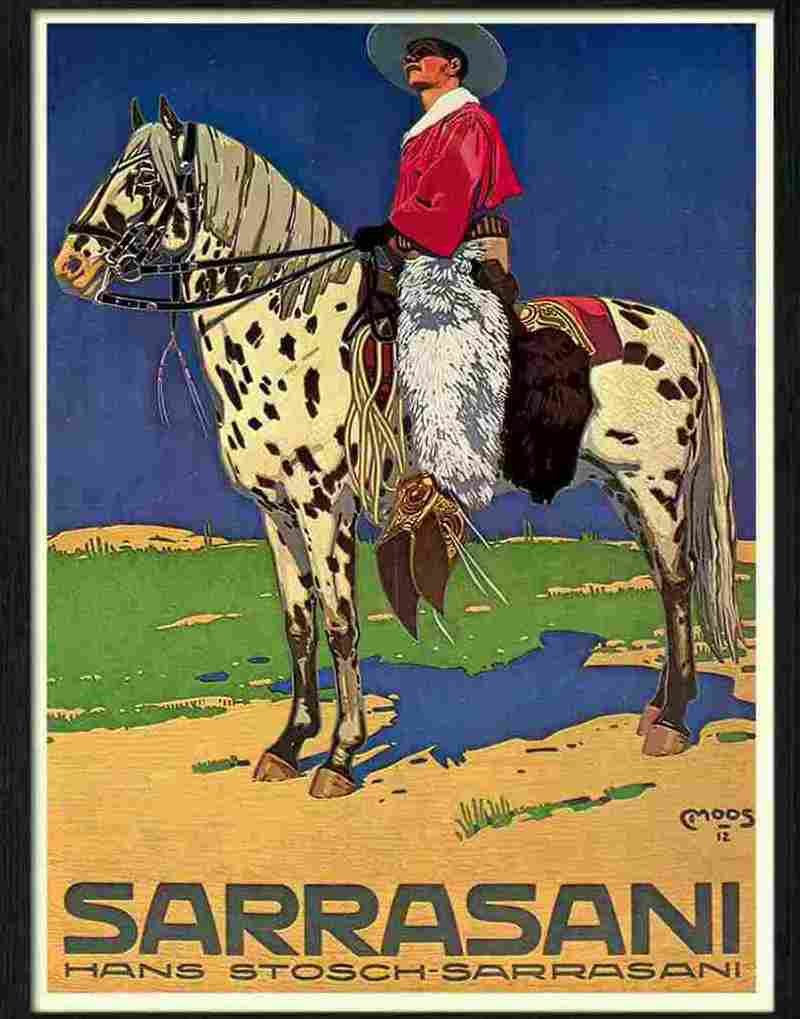 sarrasani circus poster 1912 Advert A4 Photo Print