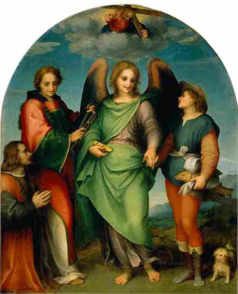 sarto Archangel Raphael with Tobias Art A4 Photo Print