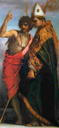sarto st john the baptist and bernardo degli uberti Art A4 Photo Print