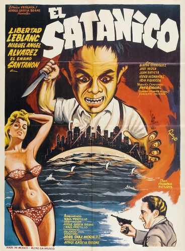 satanic 1968  01 film star poster A4 Photo Print