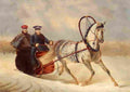 sauerweid nickolay nicholas one in a horse drawn brichka Art A4 Photo Print