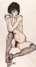 schi seated woman Art A4 Photo Print
