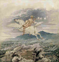 schinkel allegory on beuth riding the pegasus Art A4 Photo Print