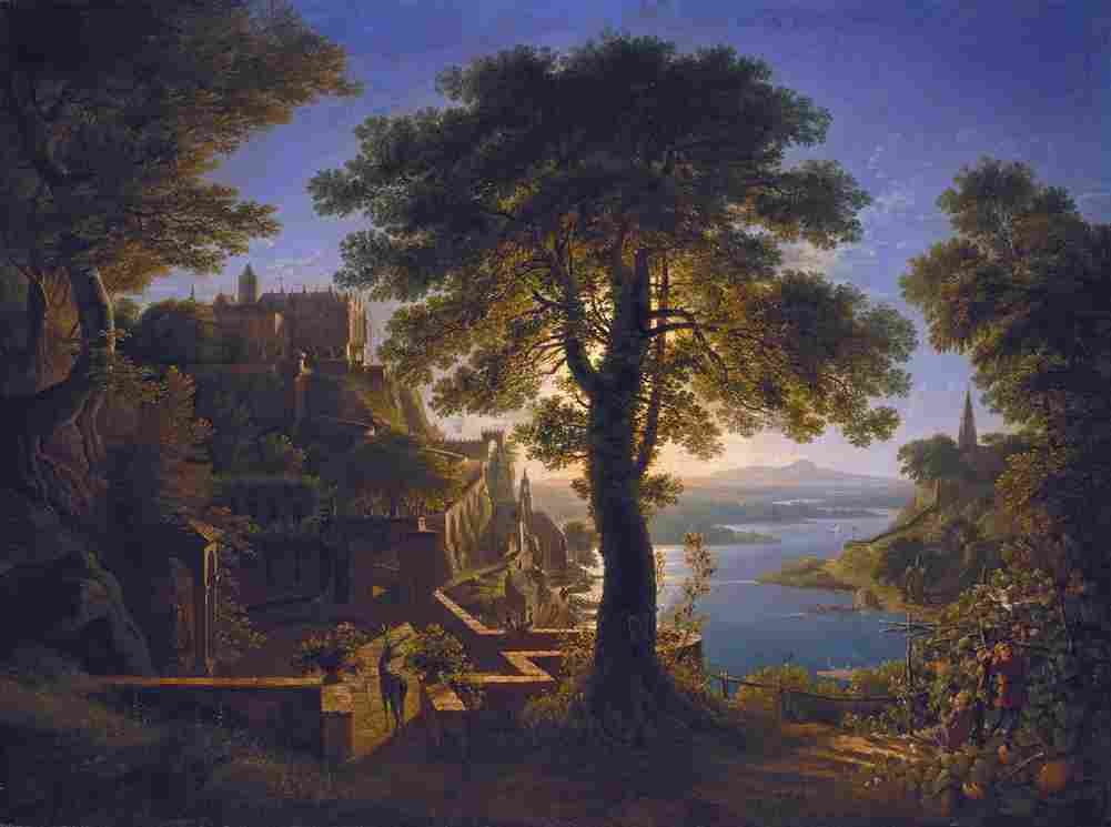 schinkel castle by the river Art A4 Photo Print