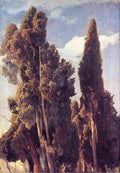 schirmer cypresses Art A4 Photo Print