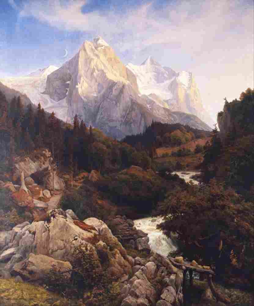 schirmer the wetterhorn Art A4 Photo Print