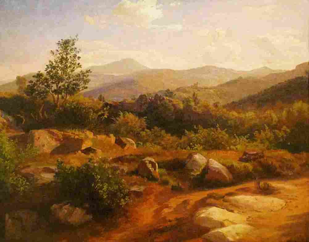 schirmer vosges mountains with spesbourg Art A4 Photo Print