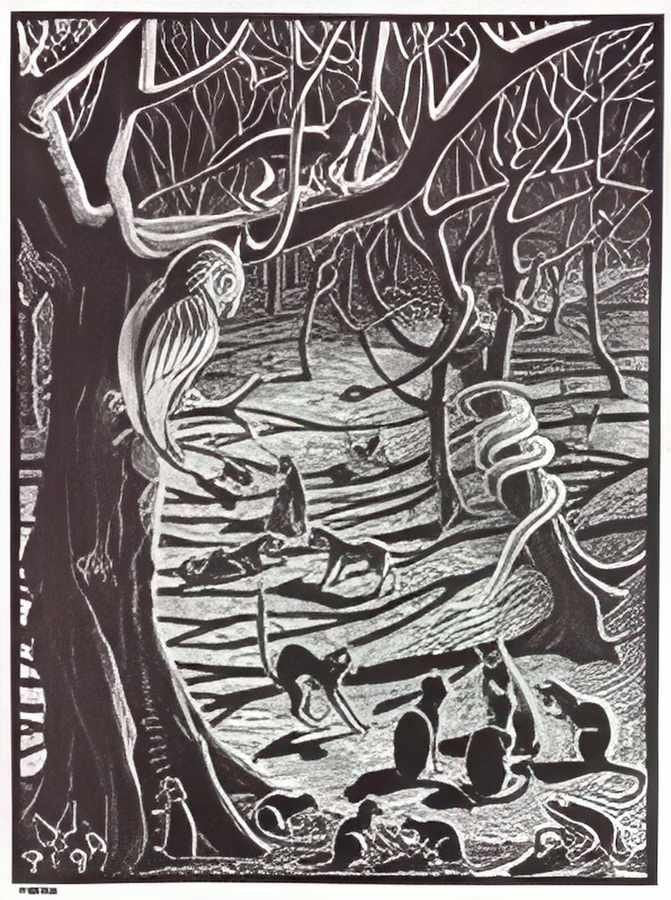 scholastica mc escher 1931 s1 A4 Photo Print