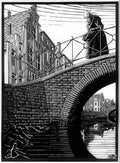 scholastica the bridge mc escher 1931 A4 Photo Print