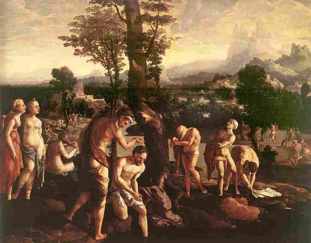 scorel baptism of christ in the jordanian Art A4 Photo Print