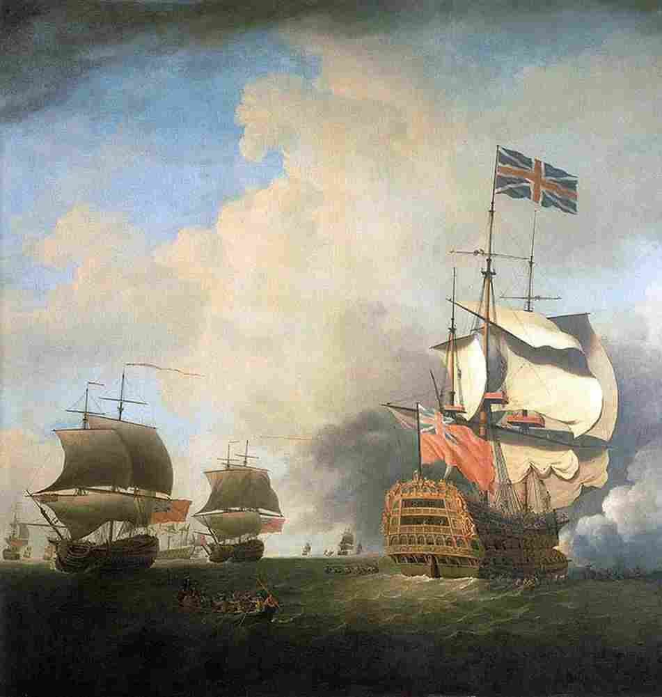 scott samuel A First rate Shortening Sail Art A4 Photo Print