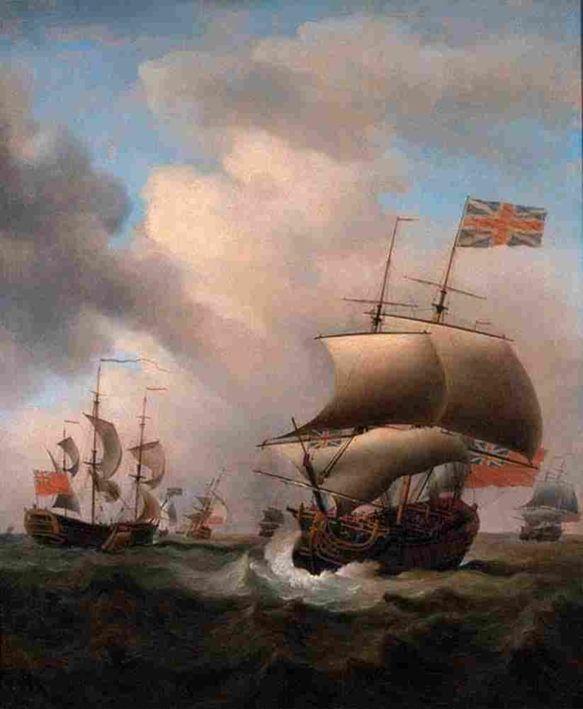 scott samuel Shipping in a Choppy Sea Art A4 Photo Print
