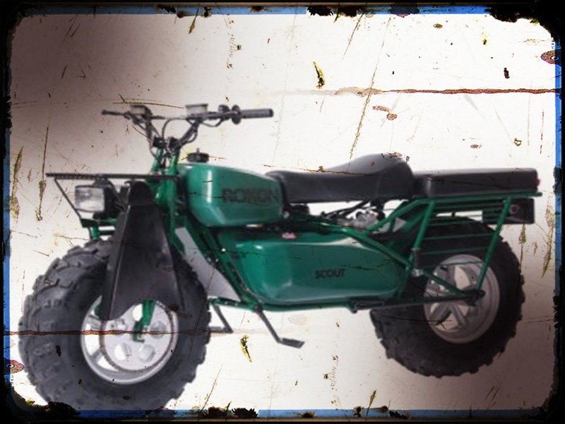 scout 1 A4 Photo Print Motorbike Vintage Aged