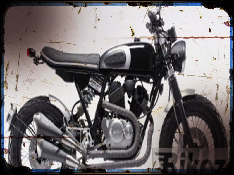 scrambler 1 A4 Photo Print Motorbike Vintage Aged