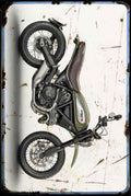 scrambler urban enduro Ducati 2024 aged A4 Photo Print