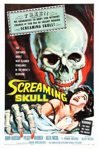 screaming skull  01 film star poster A4 Photo Print