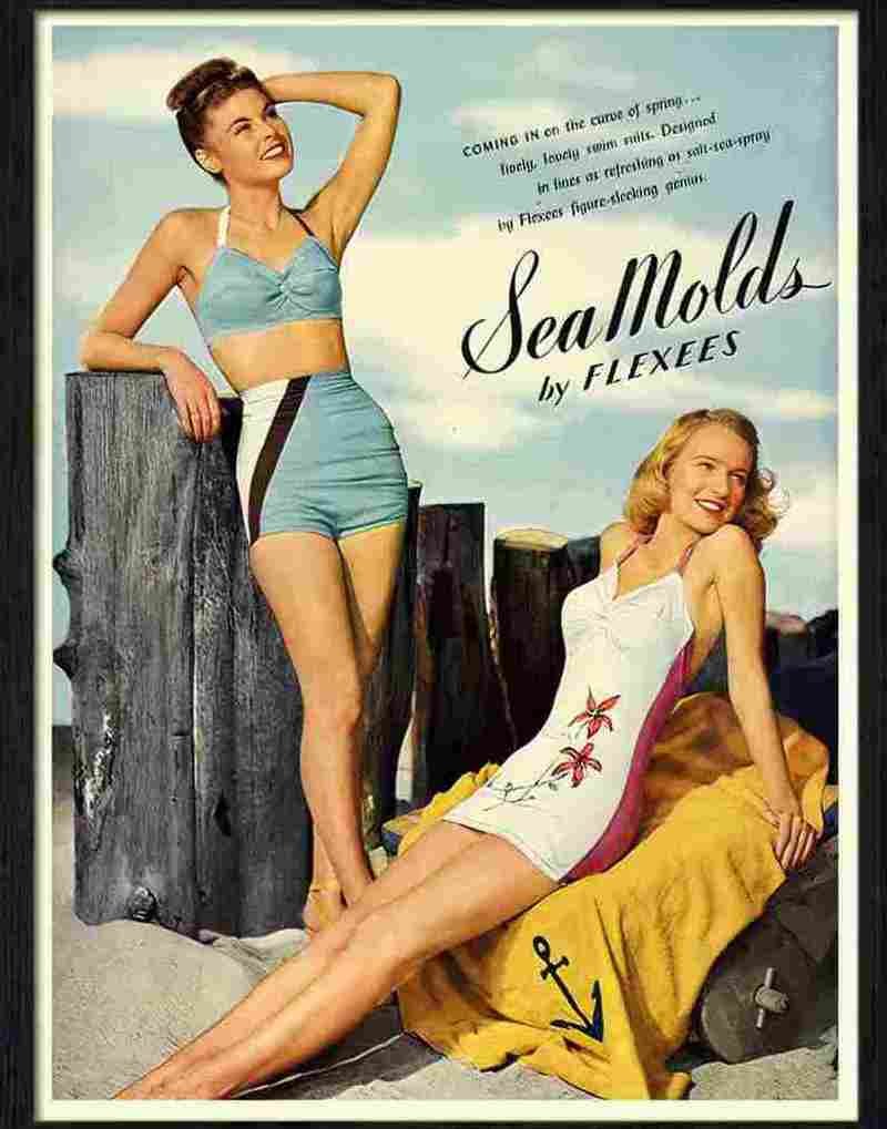 seamolds swimwear Advert A4 Photo Print