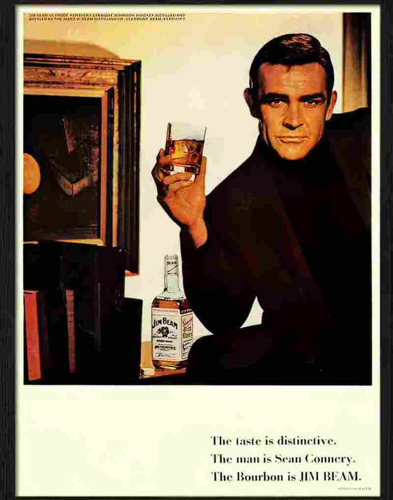sean connery jim beam advert 1966 Advert A4 Photo Print