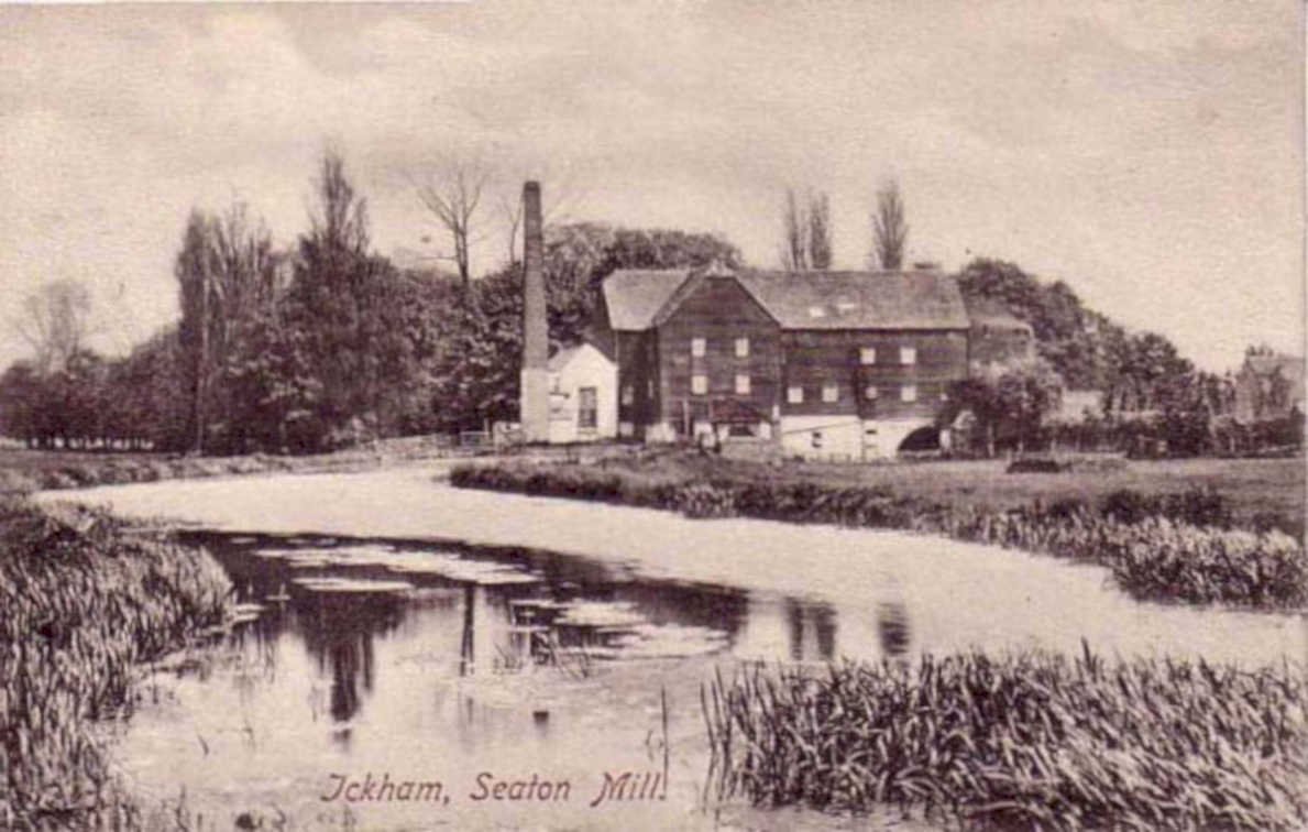 seaton mill watermillVintage 1880s 1900s A4 Photo Print