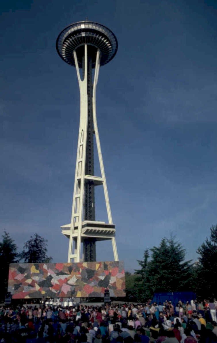 seattle needle 1962 1980s 1990s A4 Photo Print