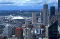 seattle skyline 2007 Vintage A4 Photo Print