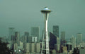seattle skyline needle Vintage A4 Photo Print