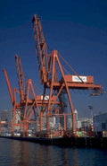 seattle waterfront cranes 2 1980s 1990s A4 Photo Print