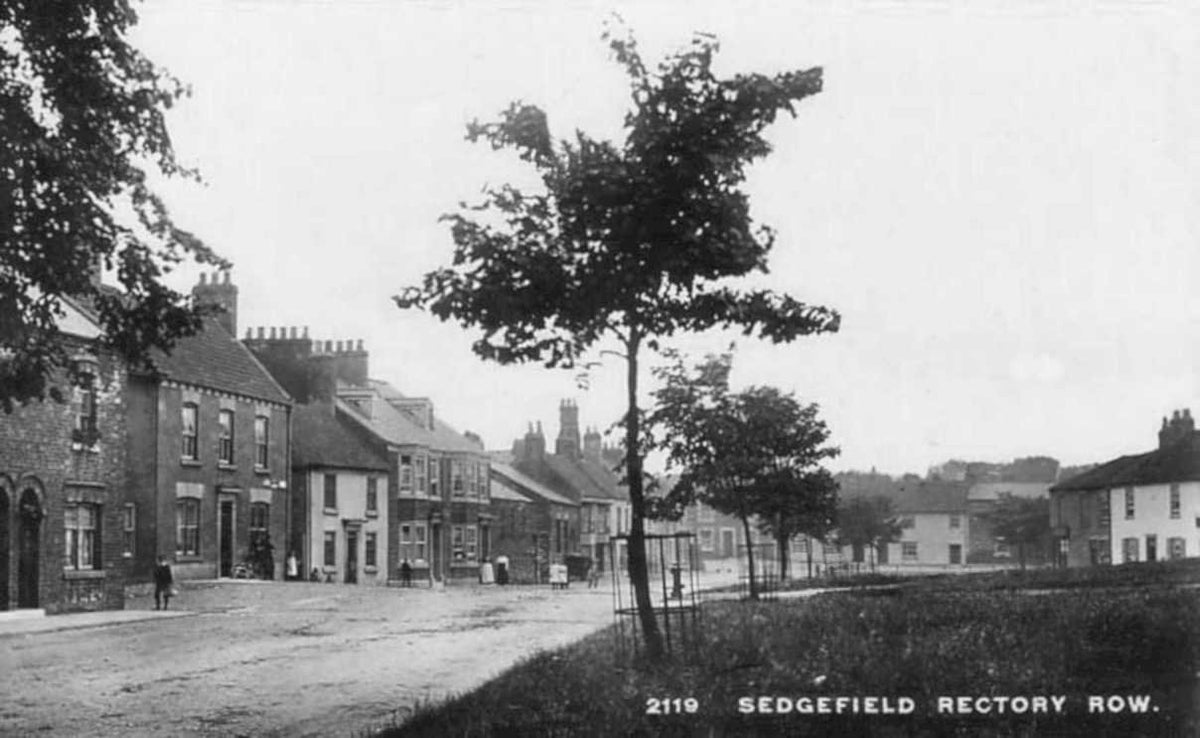 sedgefield rectory rowVintage 1880s 1900s A4 Photo Print