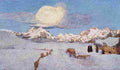 segant Alpine Triptych Offense Art A4 Photo Print