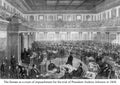 senate impeachment 1868 Vintage world war A4 Photo Print