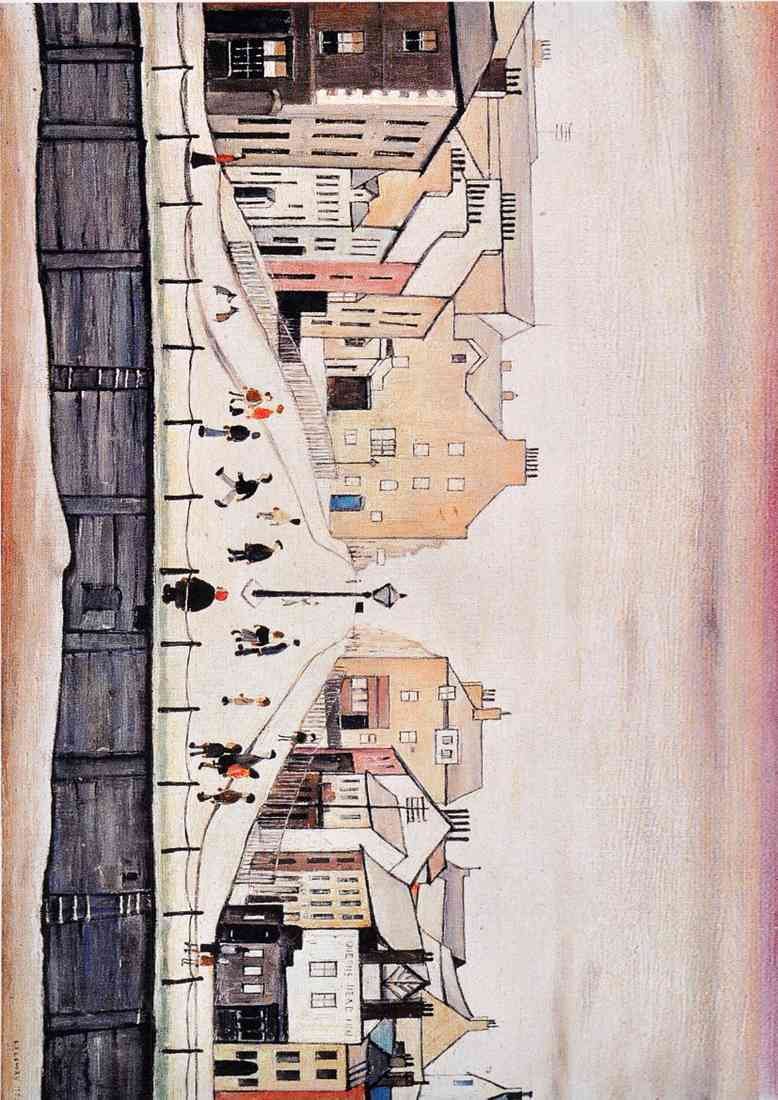 senhouse street maryport lowry A4 Photo Print