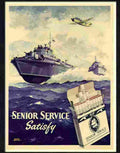 senior service cigarettes 1950s Advert A4 Photo Print