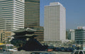 seoul hanok cityscape Vintage A4 Photo Print