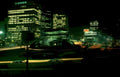 seoul night skyline Vintage A4 Photo Print