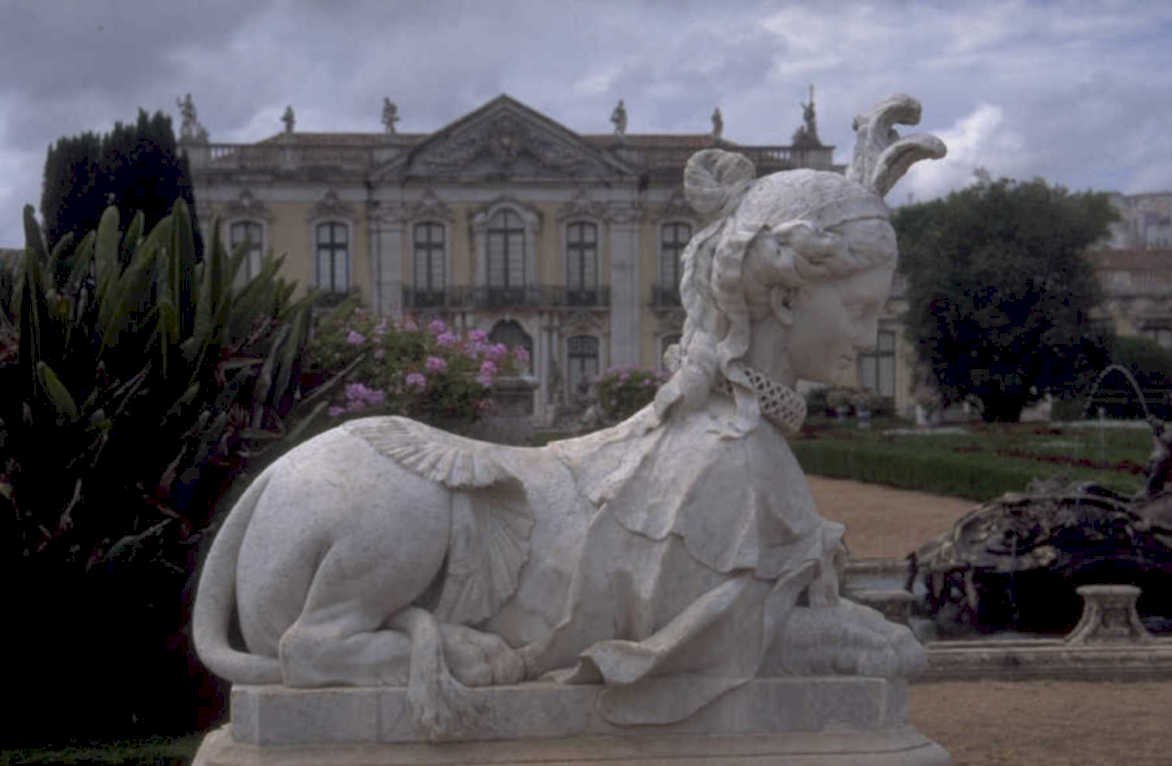 seteais sphinx garden 1980s 1990s A4 Photo Print