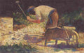 seu Stone Beater Wheelbarrow Art A4 Photo Print
