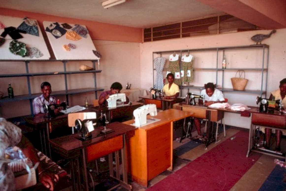 sewing machines workshop1980s 1990s A4 Photo Print