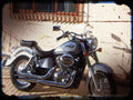shadow 400 A4 Photo Print Motorbike Vintage Aged