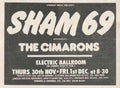 sham69ELECTRICGIGADsmall(72) Punk Flyer A4 Photo Print