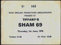sham69TIFFANYSgigTICKETsmall(72) Punk Flyer A4 Photo Print