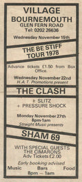 sham69VILLAGEBOURNEMOUTHsmall(72) Punk Flyer A4 Photo Print