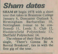 sham69daTESSOUNDS24DEC1977SMALL(72) Punk Flyer A4 Photo Print