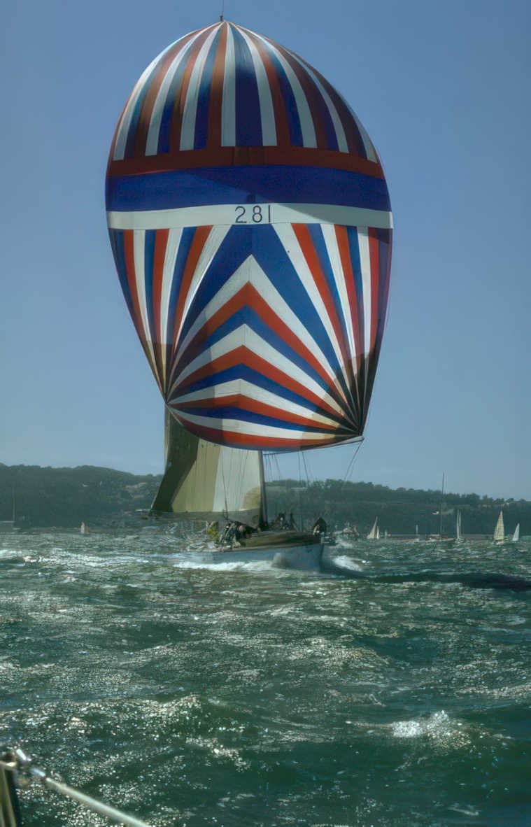 shamrock race sailboat Vintage A4 Photo Print