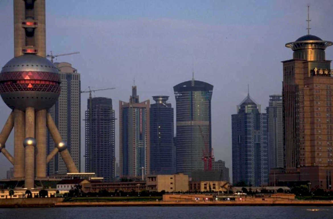 shanghai skyline pudong 1980s 1990s A4 Photo Print