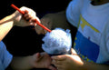 shaved ice children Vintage A4 Photo Print