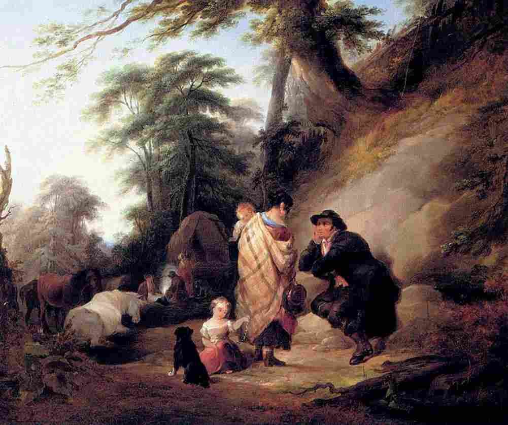 shayer william travelers resting Art A4 Photo Print