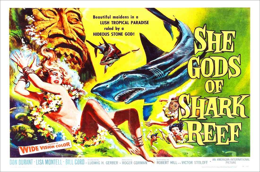 she gods of shark reef poster 02 A4 Photo Print